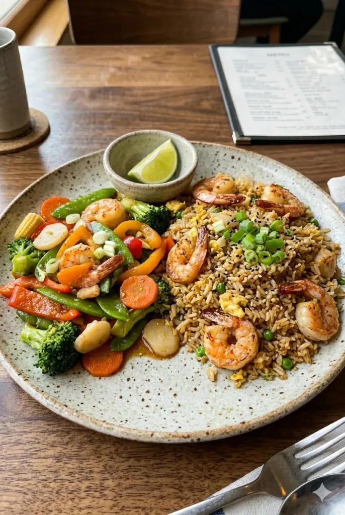 Shrimp & Garden Vegetable Stir-Fry