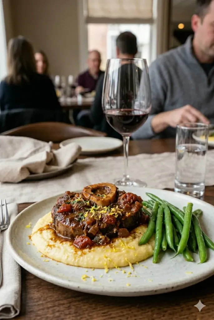 Braised Osso Bucco with  Polenta