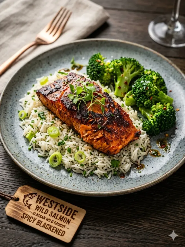 Blackened Wild Alaskan Salmon